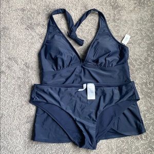 Navy GAP brand Tan-Kini  Lg